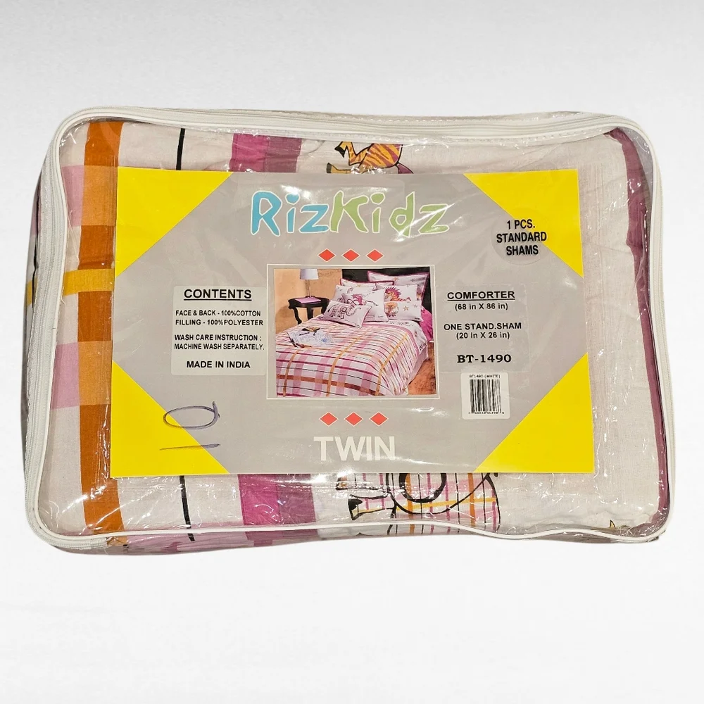 RizKidz Punk Rock Animals Twin 2 PC Comforter Set